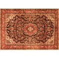 thumbnail image 1 of Ahgly Company Indoor Rectangle Medallion Orange Traditional Area Rugs, 7' x 10', 1 of 1