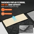 thumbnail image 3 of Back Seat Extender for Dogs,Dog Hammock for Car Back seat,Dog Car Seat Cover with Hard Bottom Dog Car Seat Bed 57.4"x30.3", 3 of 5