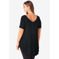 thumbnail image 2 of Roaman's Women's Plus Size Ultra Drape V-Neck Swing Tunic Top, 2 of 6