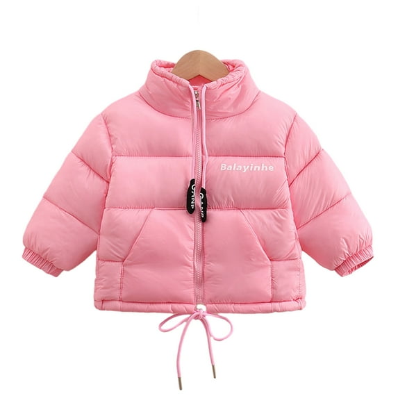 Xinhuaya Baby Kids Boys Girls Zip Up Stand Collar Coat Winter Down Windproof Jacket Outerwear 2-11 Years