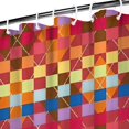 thumbnail image 3 of Colorful Geometric Pattern Shower Curtain 36"x72" ,Bathroom Decorative Shower Curtains Set with 12 Hooks,Modern Waterproof Washable Shower Curtain, 3 of 6