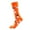 Orange, variant on Pyhlmscde Halloween Pumpkin Bat Socks for Adult Men Women, Halloween Socks, Compression Stockings, Thick Socks Women