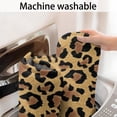 thumbnail image 5 of Brown and Black Leopard Print Bathroom Rugs Mat,Non Slip Microfiber Bathroom Rug,Rubber Backing,Soft Bathroom Mats for Bathroom Floor,Tub and Shower,17x27in(43x68cm), 5 of 5