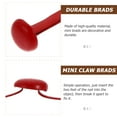 thumbnail image 4 of UPOUART 200Pcs Red Paper Fasteners Brads for DIY Craft Projects, 4 of 8