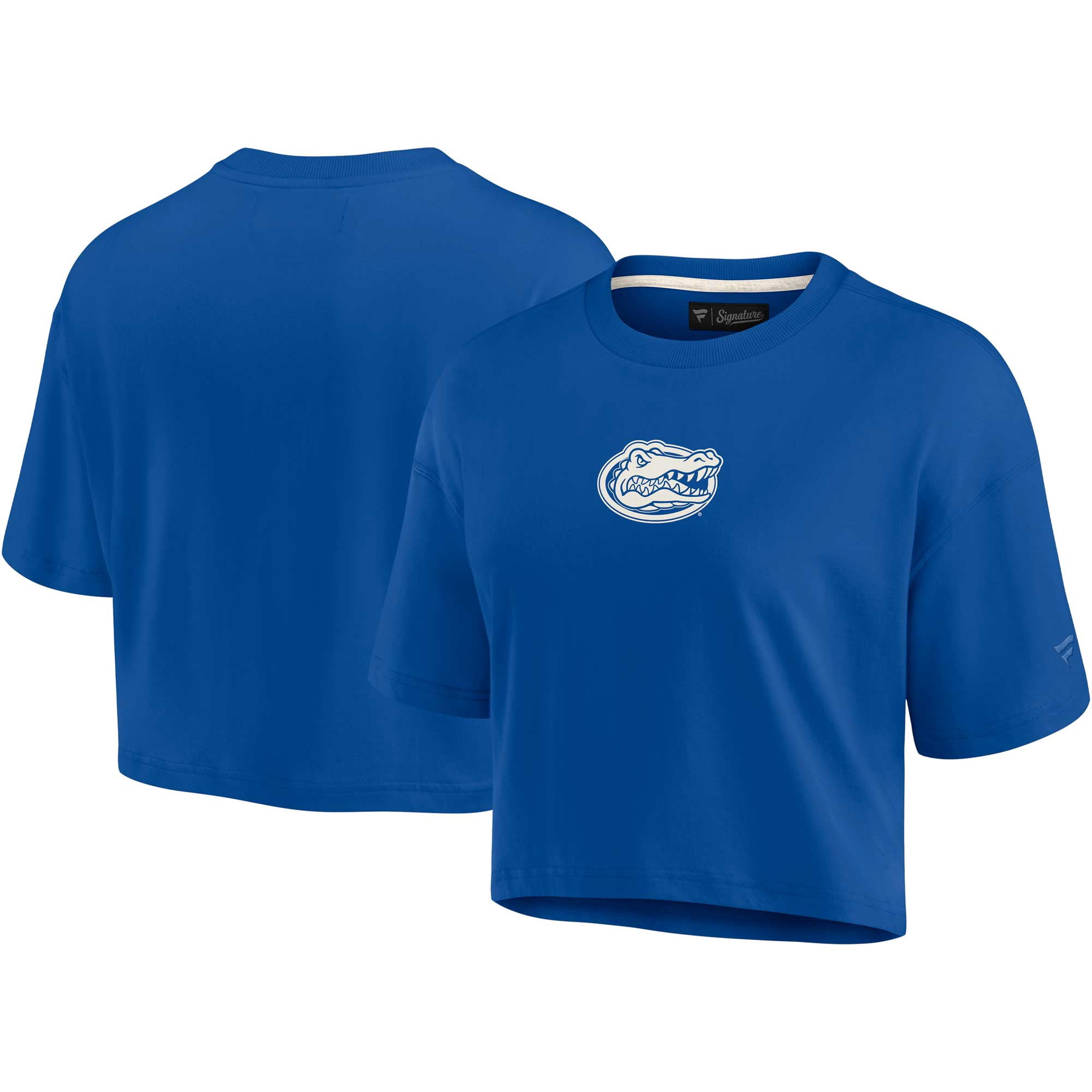 Women's Fanatics Royal Florida Gators Elements Super Soft Boxy Cropped T-Shirt