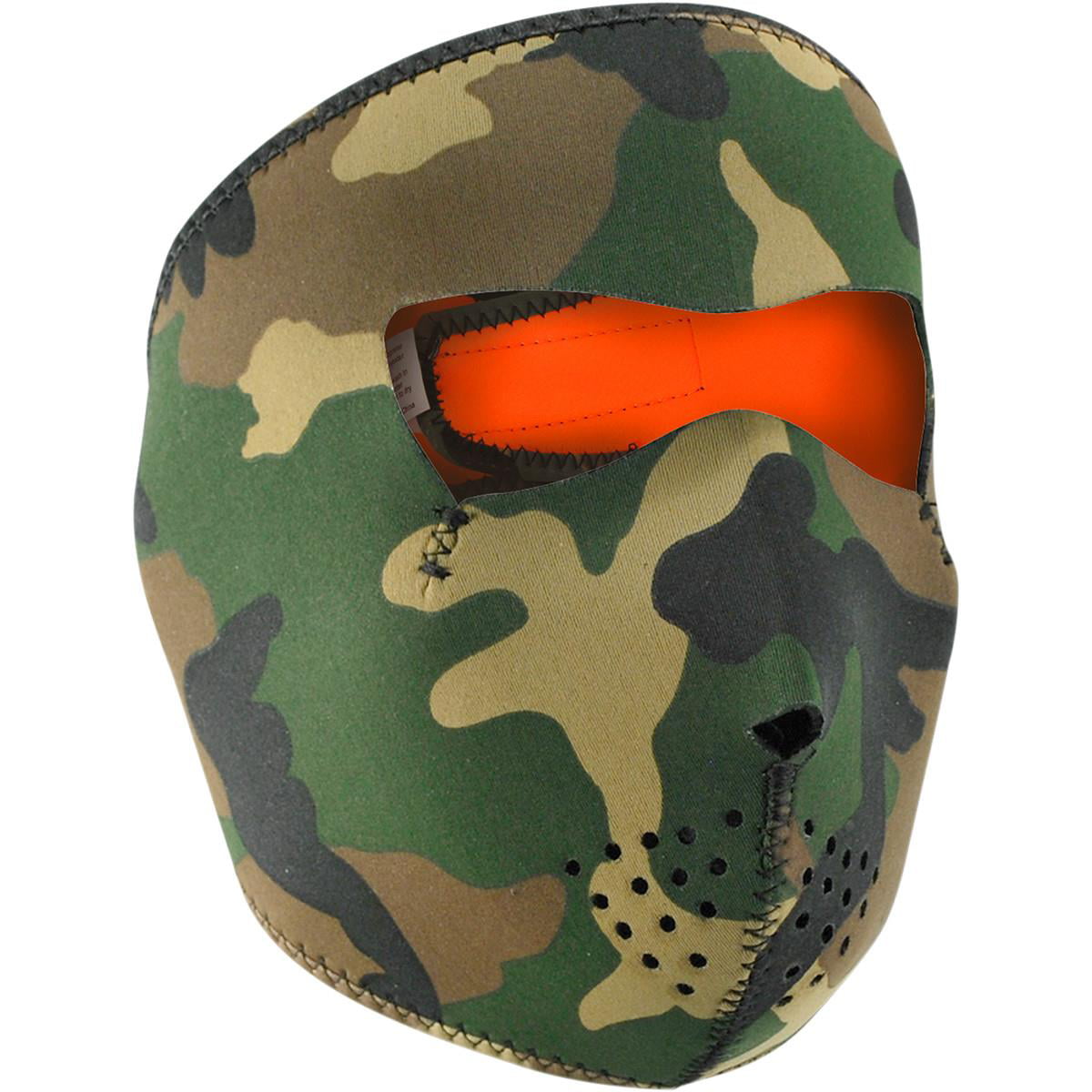 Zanheadgear Neoprene Half Face Mask Digital Green Camouflage 