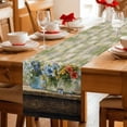 thumbnail image 5 of Farmhouse Flowers Table Runner 90 Inches, Country Spring Botanical Florals Painting Bed Runner Dresser Scarves Tabletop for Indoor Outdoor Parties/Ceremony/Banquet, 13" x 90", 5 of 8