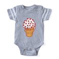 thumbnail image 1 of CafePress - Heart Ice Cream - Cute Infant Baby Football Bodysuit, 1 of 1