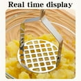 thumbnail image 3 of Vacemry Potato Masher, Stainless Steel Kitchen Tool For Mashed Potatoes Little One Food Avocado, Effortless Crushing And Mashing Machine For Home Kitchen Cooking, Comfortable Grip Handle, 3 of 3