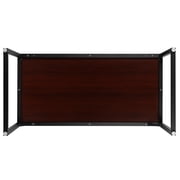 Flash Furniture Tiverton Industrial Modern Desk - مكتب الصف التجاري مكتب الكمبيوتر ومكتب المنزل - 47 Long (Mahogany / Black)