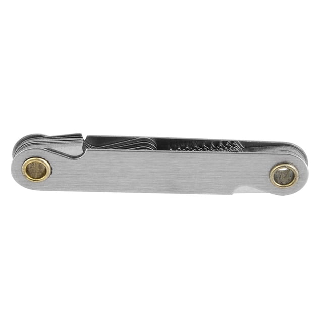 Medidor de paso de rosca de medición de tornillo de acero inoxidable imperial de 55°