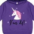 thumbnail image 3 of Inktastic 4th Birthday Cute Unicorn Toddler Hoodie, 3 of 4