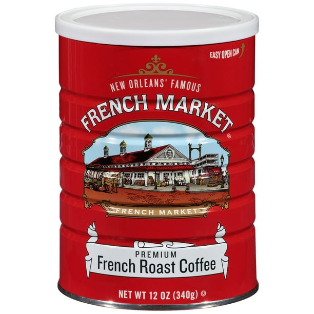 French Market French Roast Ground Coffee, 12 oz Can