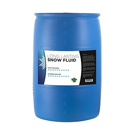 Froggy's Flakes® - LONG LASTING Snow Juice Machine Fluid by Froggy's Fog® - (75 Foot Plus Float / Drop) Slow Evaporation Formula, 55 Gallon Drum