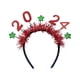 thumbnail image 1 of Diadema de Feliz Año Nuevo 2024, accesorio para fotos, decoración para el cabello Rojo, 1 of 9