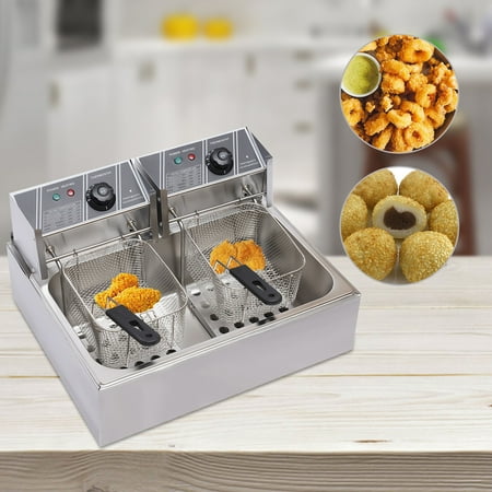 

TFCFL 12L 5000W Single Tank Electric Deep Fryer Commercial Restaurant w/ Temperature Control