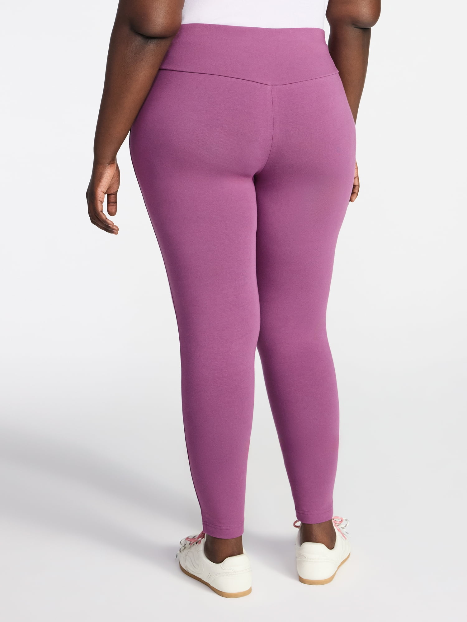 Terra & Sky Women's Plus High Waist Full Length Leggings, Sizes 0X-5X