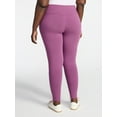 thumbnail image 2 of Terra & Sky Women's Plus High Waist Ankle Length Leggings, 27" Inseam, Sizes 0X-5X, 2 of 5