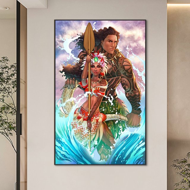 Cuadros Decorativos Pintura de diamante 5D DIY Taladro redondo completo Jefe Decoración del hogar Arte Artesanía DQrwqpou embutido en tela