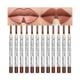 thumbnail image 1 of Juego de 12 delineadores de labios mate, lápices labiales resistentes al agua., 1 of 13