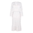 thumbnail image 7 of New Elegant And High End Long Sleeve Elegant Wedding Guests Dresses Casual Lace Dresses Women Casual Dress Ruffle Maxi Dress Active Dress Short Sleeve Solid Tie Dress Casual Dresses for Women Summer, 7 of 7