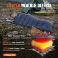 thumbnail image 4 of KingCamp Cotton Flannel Sleeping Bag XL Lightweight Envelope Design Sleeping Bag for Adults, Ideal for Camping & Backpacking, 5.07LBS, Navy Blue - Right Zip, 4 of 10
