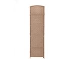 thumbnail image 2 of Mecor 6 ft. Tall-Extra Wide-Diamond Weave Fiber Room Divider,Double Hinged,6 Panel Room Divider/Screen, Room Dividers and Folding Privacy Screens 6 Panel, Freestanding Room Dividers-Natural, 6 Panel, 2 of 5
