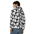thumbnail image 4 of Kdxio Cute Cartoon Polar Bear Print Men Hoodies Casual Hoodies for Men with Zip Pockets Full Zip Long Sleeve Sweatshirt Sports Hooded Jacket-X-Large, 4 of 5