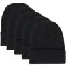 thumbnail image 7 of 10 Pack of Bulk Wholesale Adult One Size Mens Womens and Teens Stretch Knit Beanie Skull Hats for Fall, Winter, Snow, Wind, Rain, Homeless and Charity Donation in Black, 7 of 7