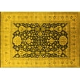 thumbnail image 1 of Ahgly Company Machine Washable Indoor Rectangle Oriental Yellow Traditional Area Rugs, 2' x 5', 1 of 4