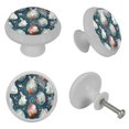 thumbnail image 4 of Easter Crystal Knobs with Screws - 4-Pack Round Fluorescent Drawer Pulls, Glow-in-the-Dark Cabinet Pulls, Suitable for Cabinets, Wardrobes, 4 of 6