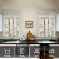 thumbnail image 2 of Rustic Autumn Harvest Design Kitchen Curtains 2 Piece Fall Leaves and Pumpkins, 2 of 4