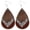 E, variant on hengsof Womens Leopard Print Leather Earrings, Teardrop Dangle Leaf Design for Women, Animal Print Statement Earrings, Bold Fashion Ear Accessory