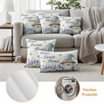 thumbnail image 6 of Spring Gnomes Outdoor Waterproof Pillow Covers, Watercolor Botanical Floral Buffalo Plaid Decorative Square Throw Pillowcase Sofa Cushion Sham for Patio/Couch/Chair, 18"x18" 2 Pack, 6 of 8