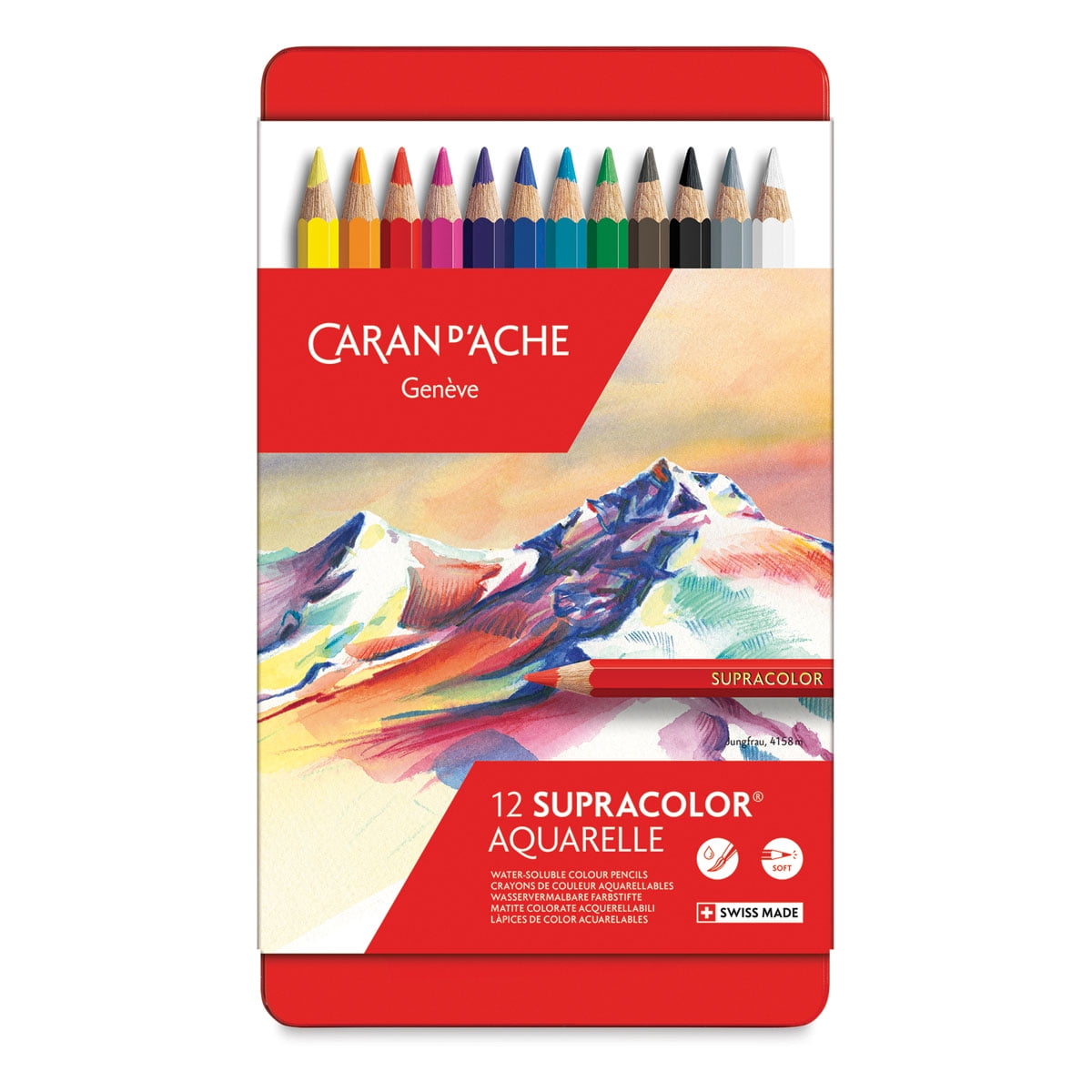 Caran D'Ache Pablo Colored Pencil - Single Pencil In Salmon Pink (Color 666.071)