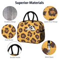 thumbnail image 4 of Womens Yellow and Black Of Leopard Print Lunch Box for Work,Insulated Lunch Bag for Women,Loncheras Para Mujer,Leakproof Adult Lunch Bag for Work,Beach,Travel,Picnic,Camping, 4 of 7