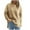 Khaki, variant on Sevevn Women's Solid Color Round Neck Pullover Split Hem Front Short Back Long Coat Long Top Khaki L Holiday Gift Finder