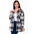 thumbnail image 3 of Chandra Plaid Shacket - Women's Long Sleeve Button-Down Jacket, 3 of 4