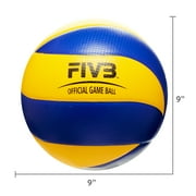 Mikasa MVA200 Official FIVB Game Volleyball, Blue and Yellow