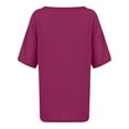 thumbnail image 5 of Mittory Women's V Neck Oversized T-Shirts Summer Short Sleeve Shirts Loose Casual Tops Tee, 5 of 5