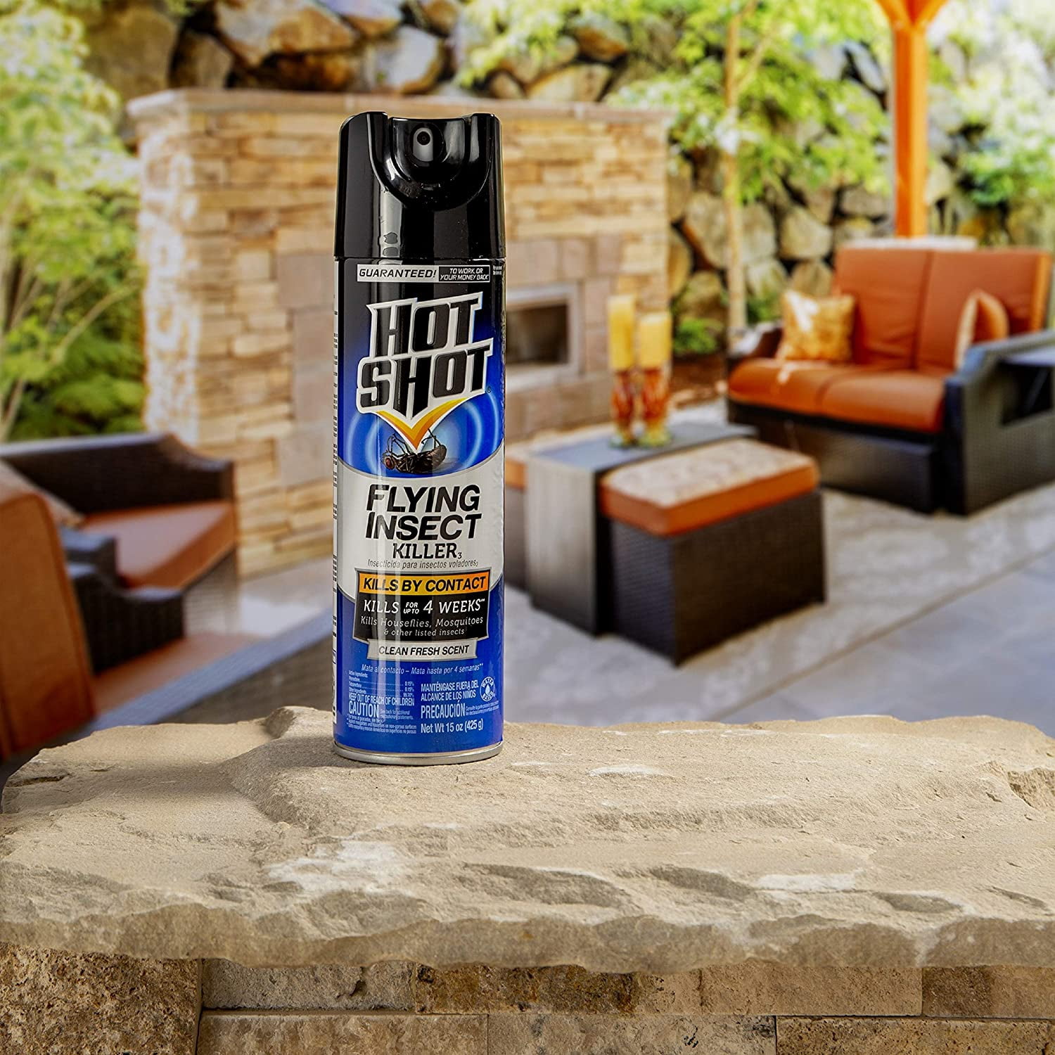 Hot Shot Flying Insect Killer Aerosol Spray, 15 Oz.