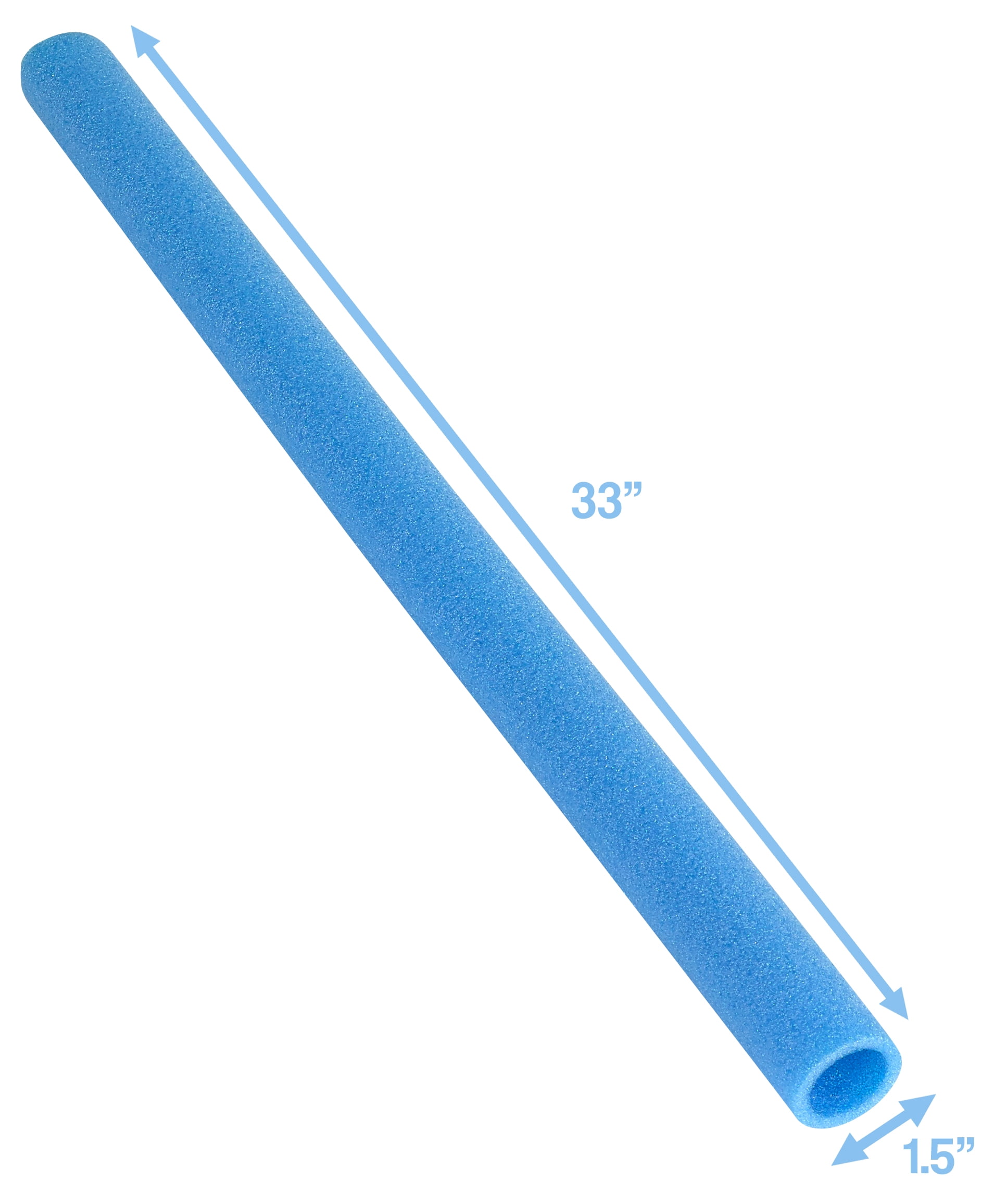 Machrus Upper Bounce 33 Inch Trampoline Foam Pole Sleeves - For 1.5 inch Diameter Pole - Safety Enclosure Pole Sleeves - Protective pole pad - Trampoline Pole Insulation Padding Foam Tube - Set of 16
