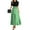Green, variant on TQWQT Church Dresses for Women Work Trendy Short Sleeve Maxi Dresses Polka Dot Print Patchwork Ruffle Hem A Line Dresses Elegant Teacher Outfits Hot Pink S