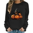 thumbnail image 6 of Womens Sweatshirts Plus Size Halloween Printed Long-sleeved Round-neck Loose Casual Sweatshirt,Tops for Women, 6 of 6