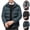 Black, variant on Men's Fleece Lined Insulated Snow Parka Jacket Stand Collar Water Resistant Outerwear Winter Padded Puffer Warm Outdoor Coat