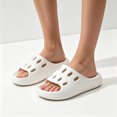 thumbnail image 6 of Quick Dry EVA Bathroom Slippers Non Slip Shower Shoes with Vented Holes Thick Sole Arch Support Breathable House Sandals for Men Women Indoor Outdoor Beach Pool (White, 40), 6 of 6