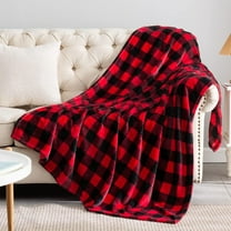 SHENGXINY Christmas Throw Blanket,Checkered Blanket,Printed Flannel Blanket.Polyester Double Sided Velvet Blanket,Home Decor Multicolor 78.74x59.05in