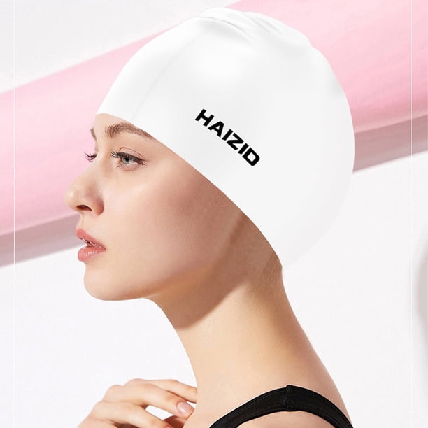 Hot6sl Ofertas de La Semana Precioso Impermeable para Adultos, para Niños y Niñas, Gorro Universal, Gorro de Natación En Cabeza Incluido