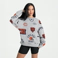 thumbnail image 4 of Women's Gameday Couture Heather Gray Chicago Bears Always On Repeat Fleece Sweatshirt, 4 of 6
