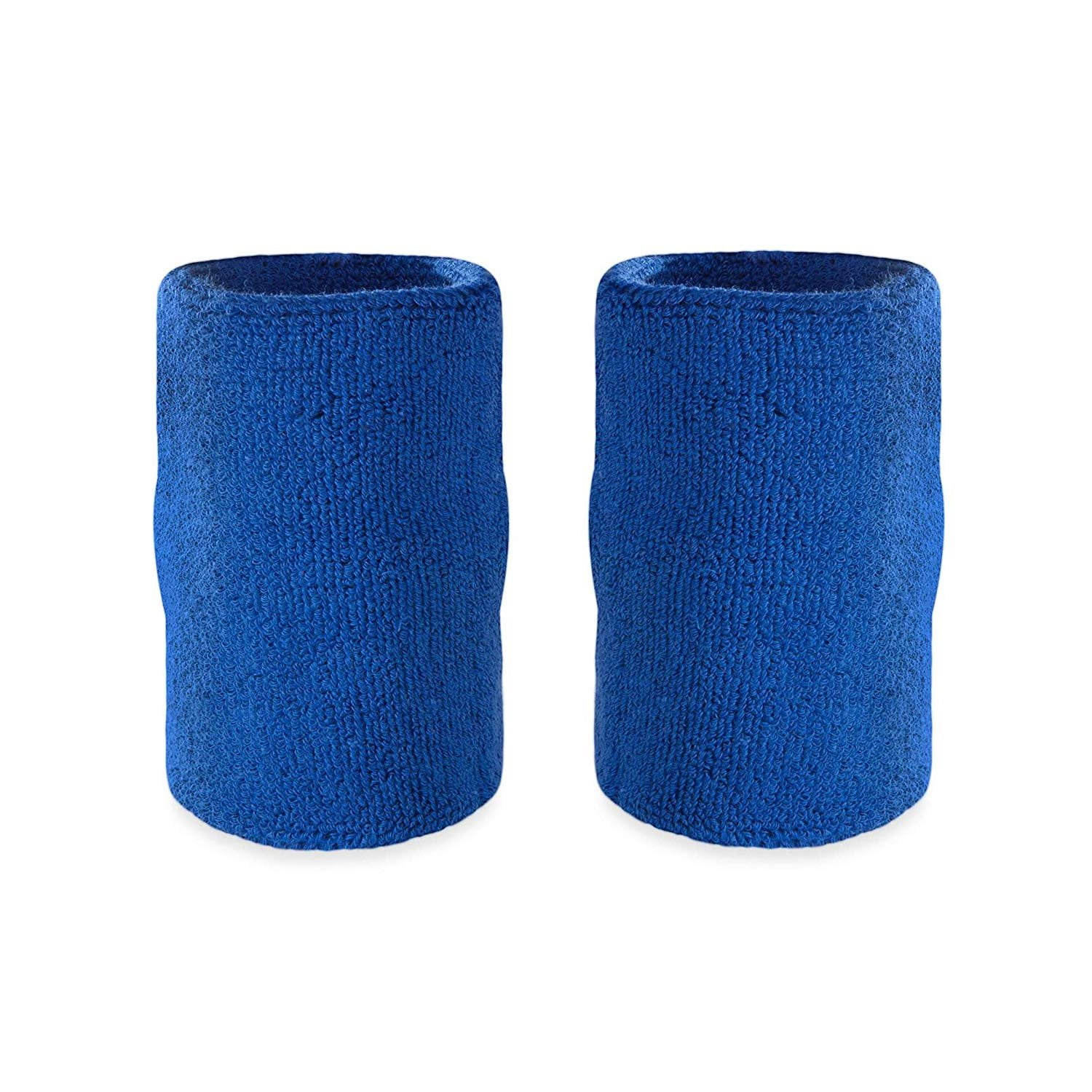 Suddora 6" Solid Color CottonBlend Doublewide Wrist or Arm Sweatbands